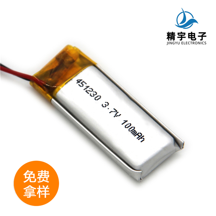 聚合物电池JY451230/100mAh 3.7V POS机锂电池